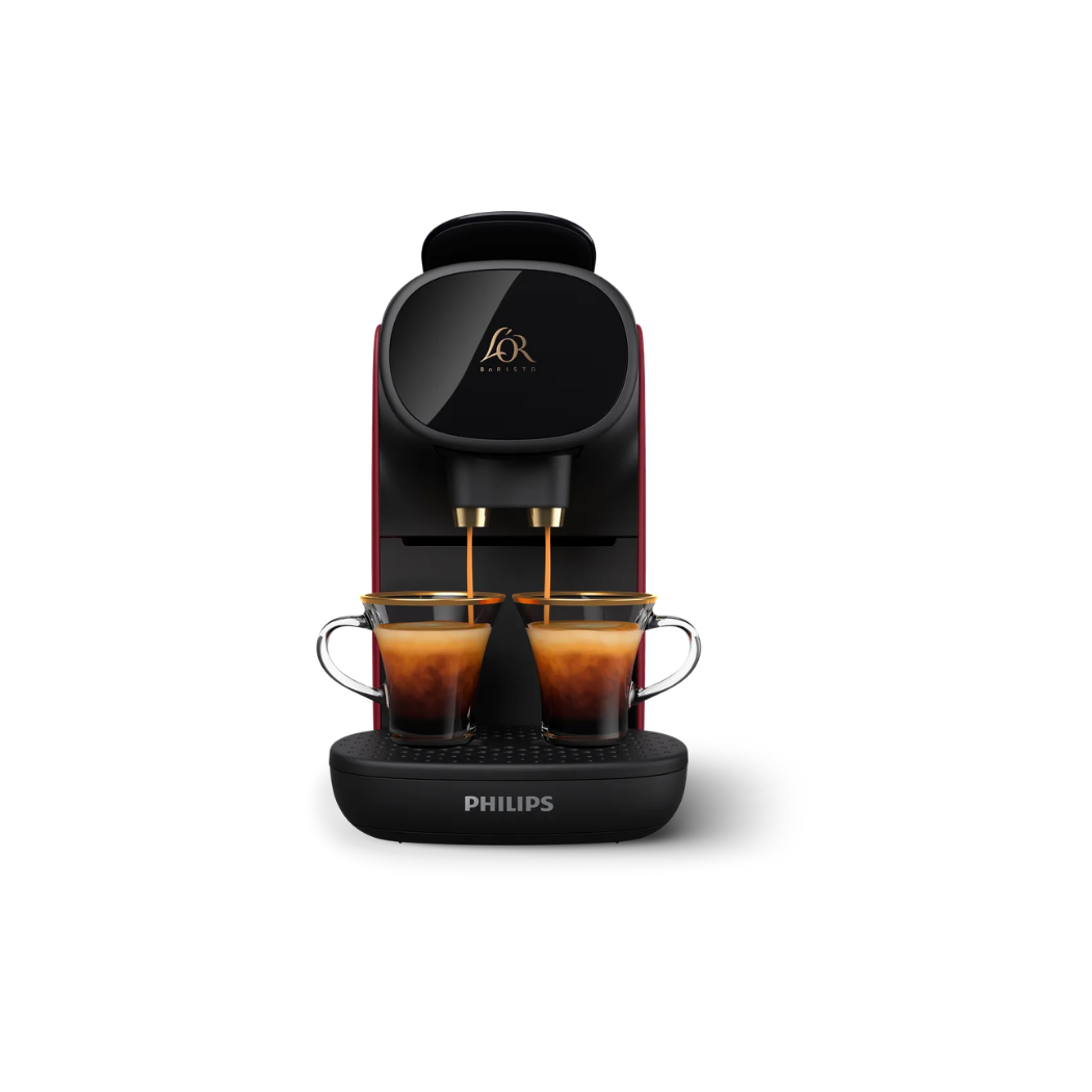 Machine à café Philips l'or Barista +50 Capsule, Rouge - Image 2